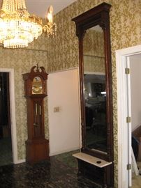 Incredible 10' Foyer or entry way hall tree - Grand Mothers Clock