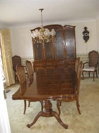 Formal DR Set - China Cabinet, Table & 6 Chairs
