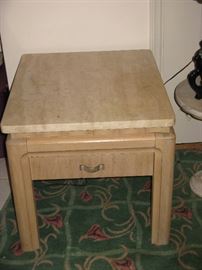 Thomasville Marble Top End Table