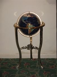 Solid Brass Floor Globe