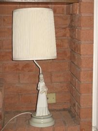 Lladro Style Table Lamp