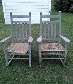 Pair of Antique Rocking Chairs 
