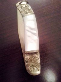 Thailand Mother of Pearl Pocket Knife