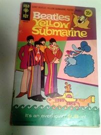 Beatles Yellow Submarine Comic Book Front Cover