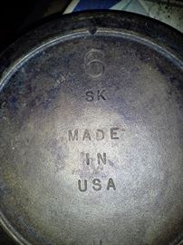 Back of Cast Iron Skillet