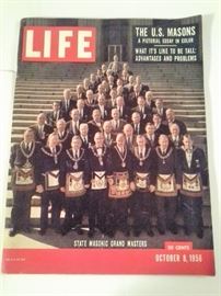 1958 LIFE Magazine - U.S. Masons on cover
