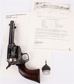 Lot 265 - Firearm Colt S/A Army Artillery 45 LC With Letter