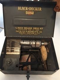 Vintage Black & Decker Drill Kit