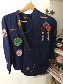 Vintage Cub Scout and Boy Scout Uniforms