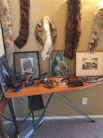 Antique Ironing Board, Antique Irons, Vintage Frames and Pictures, Vintage Furs