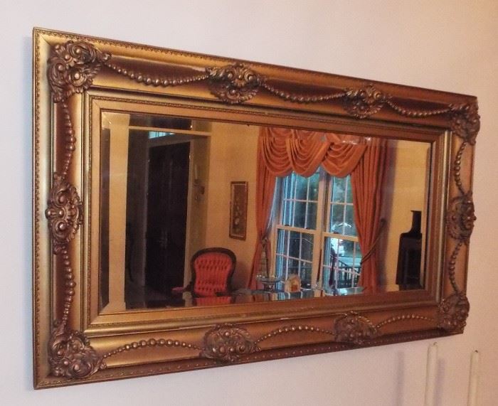 Antique Ornate Long Narrow Mirror
