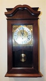 One of Many Antique Beautiful Carved Mahogany Wall Clocks