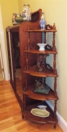 Antique Tiered "What Not" Shelf