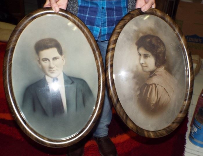 Antique Oval Photos in Great 1900 Frames