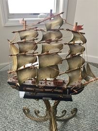 Lovely wooden model galleon