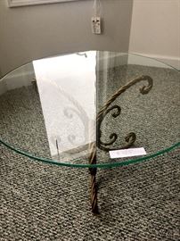 Great metal and glass table