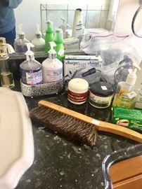 Lots of bath and toiletries 