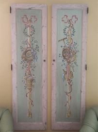 Ah, but wait, there's more! There are for of these doors joined together as a room screen + two extra hand-painted doors for your hanging pleasure. These are actually kinda sweet and would look great in your little princess' room. These were NOT taken from a French bordello, so pay no attention to the vile rumors you may hear swirling around Buckhead...Those biatches are just jealous!