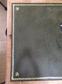 Tooled leather top - of course it's been replaced.
Ca. 1890 - you'd be replaced by now too...