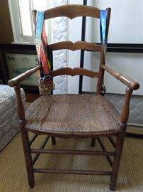 This is the chair that goes with the 1890 English pine desk - climb that corporate ladder!