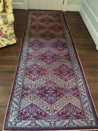 Vintage, Persian runner, also from Moattar. Yes, those two small children grew up and are now running their father's rug empire, at ADAC. Who knew? Measures 3' 9" x 10' 1".