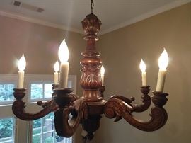 This wooden chandelier makes me want to go back to the English Garden in Munich, eat a  Wiener Schnitzel (or two!) down some bier and grab a wench! 