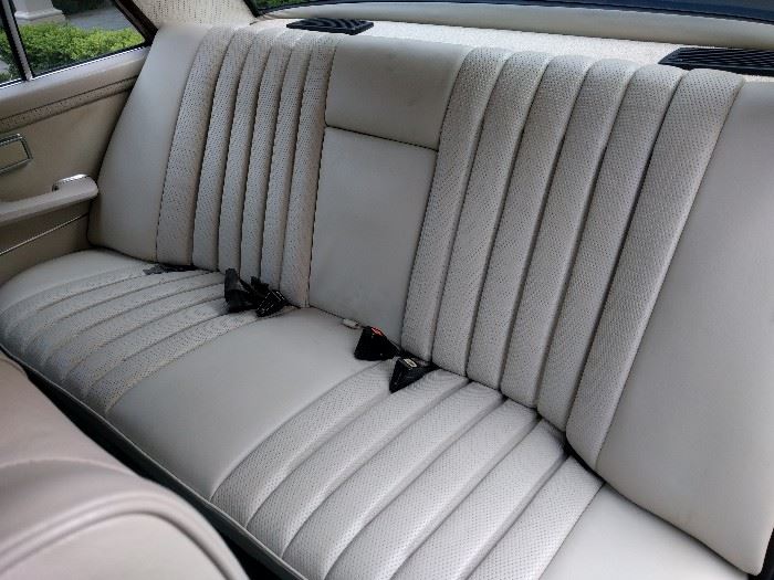 The seats look almost factory new. These are original seats, not a repro interior.