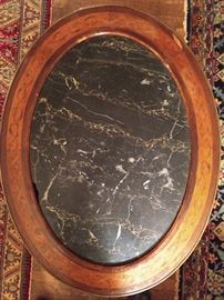 Top view of the French side table.