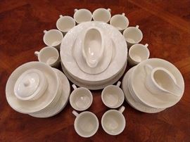 50-piece set of Mikasa "English Countryside" china.