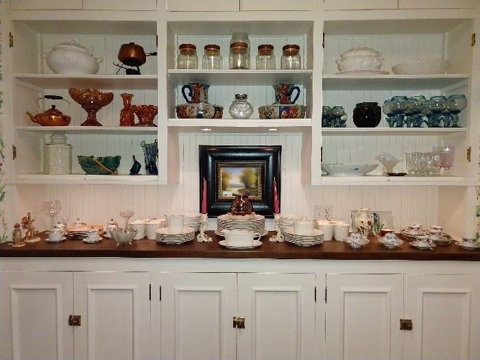 Butler's pantry, with all types of collectibles! Grab your shopping cart and git bizzy!