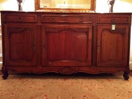 Gorgeous French sideboard, with original hardware. 