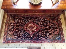 LOVE the rugs in this house! They kept Jason and Andrea, at Moattar, Ltd. (ADAC) busy. This one is a vintage Persian Sarouk, measuring 4' x 7' 8".