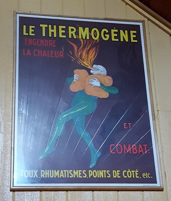 LE THERMOGENE (IMPRIMERIE MARCI) framed poster
