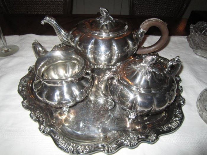 Community "Old English Melon" tea set.  Coffee pot also available, pictured in the next photo
