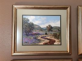 Affidavit of limited Edition Four Face of Texas By Larry Dyke.  Hill County Deuteronomy 11:11   1356/2500  Sign