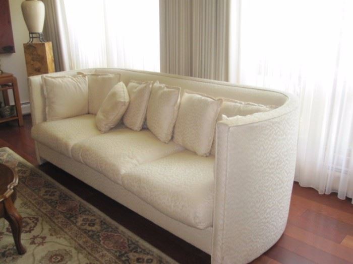 Mid-Century Curved Back Sofa $200.00