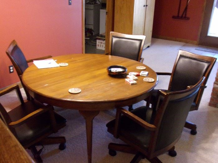 Card table and 6 chairs