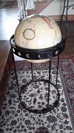 BEAUTIFUL Vintage Replogle 16in globe w EclipseDesign Metal Floor Stand