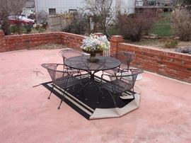 Wrought iron patio set