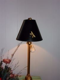 Dragonfly lamp base and lamp shade