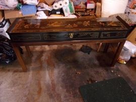 Asian table and two stools