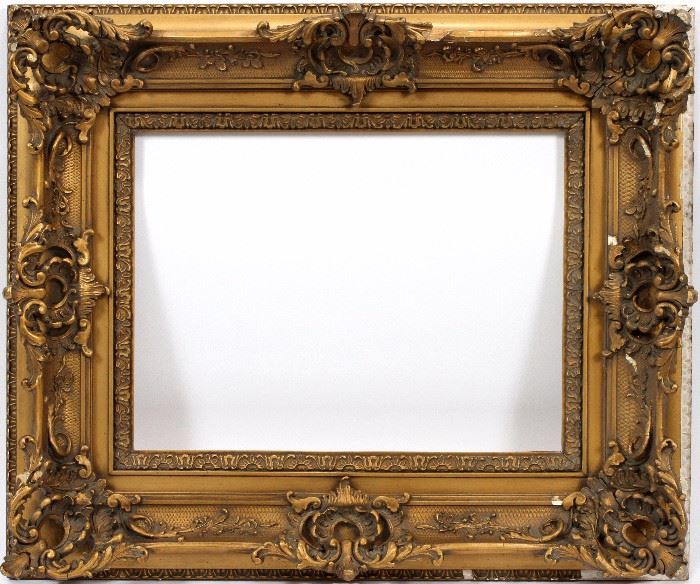 1516 - GESSO PICTURE FRAME, AS IS, H 20" W 24"