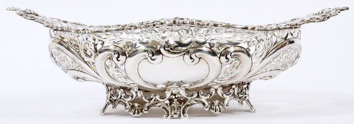 1168 - GORHAM STERLING FRUIT BOWL, LATE 19TH C., W 14 1/2''