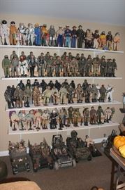 Huge GI JOE Collection with Vehicles, Helicopters and Space Capsule