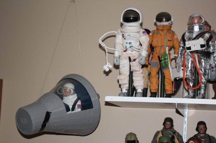 Huge GI JOE Collection with Vehicles, Helicopters and Space Capsule