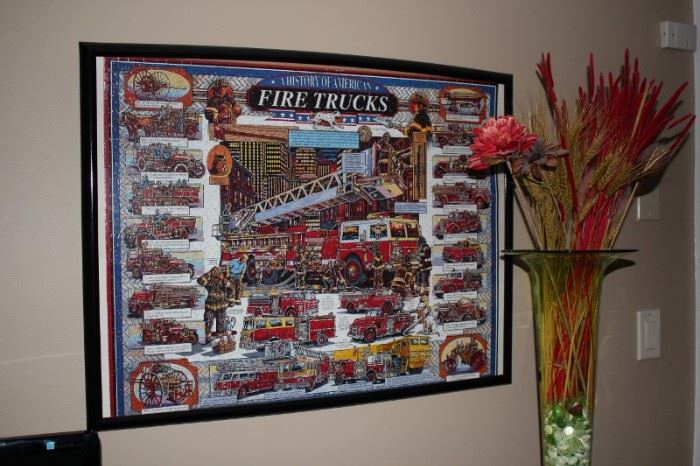 Fire Truck  Poster &  Decorative