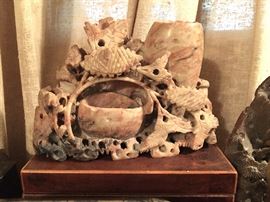 Antique Hand Carved Soapstone & more...