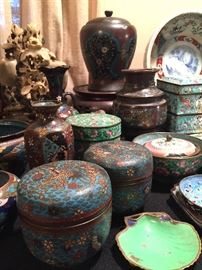 Cloisonne, Japanese Champlevé Cloisonné & more...