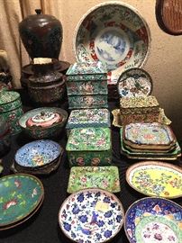 Cloisonne, Japanese Champlevé Cloisonné & more...