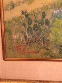 Lewis Woods Teel (American, 1883-1948), Oil. Signature can not be authenticated.